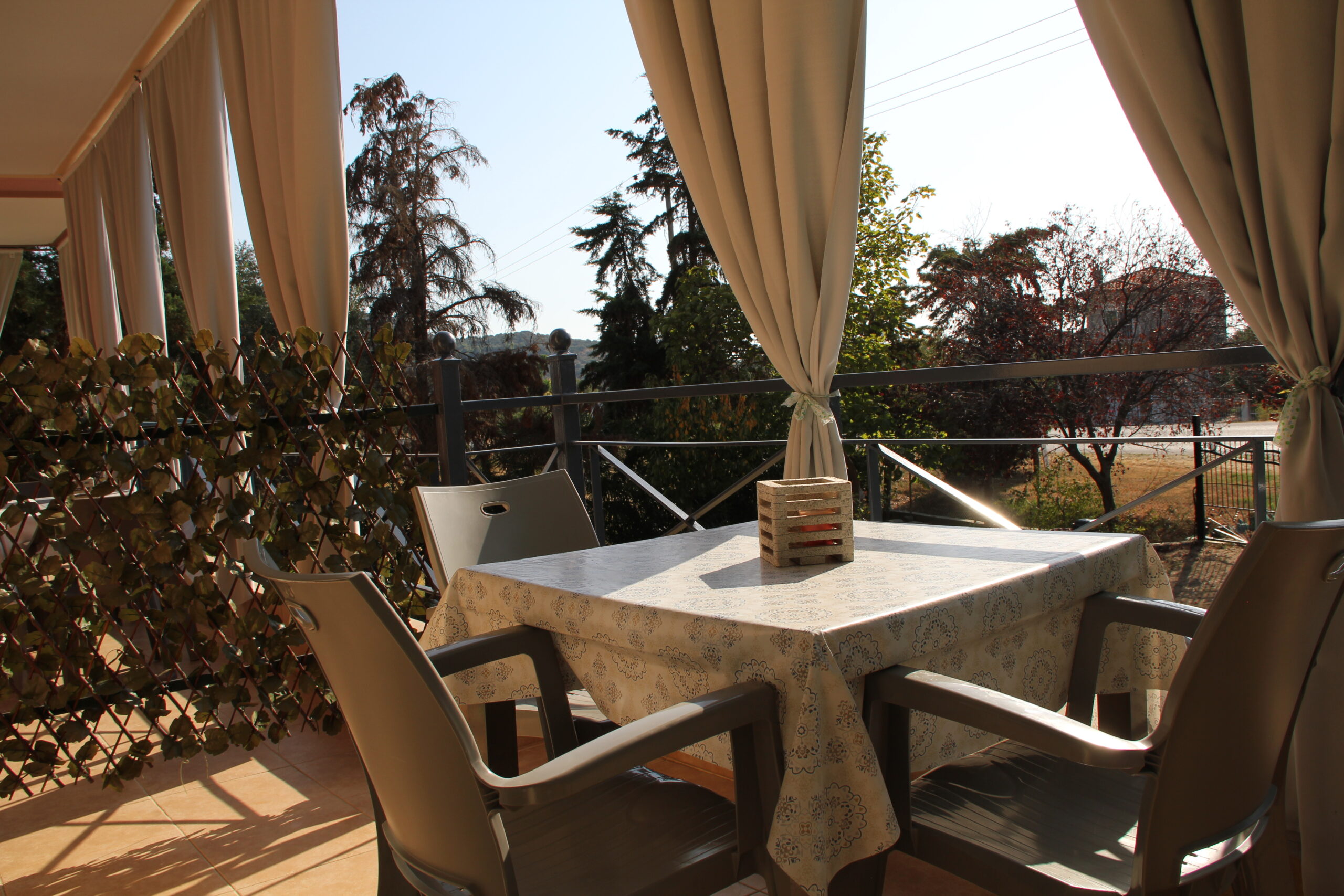 Private summer balcony