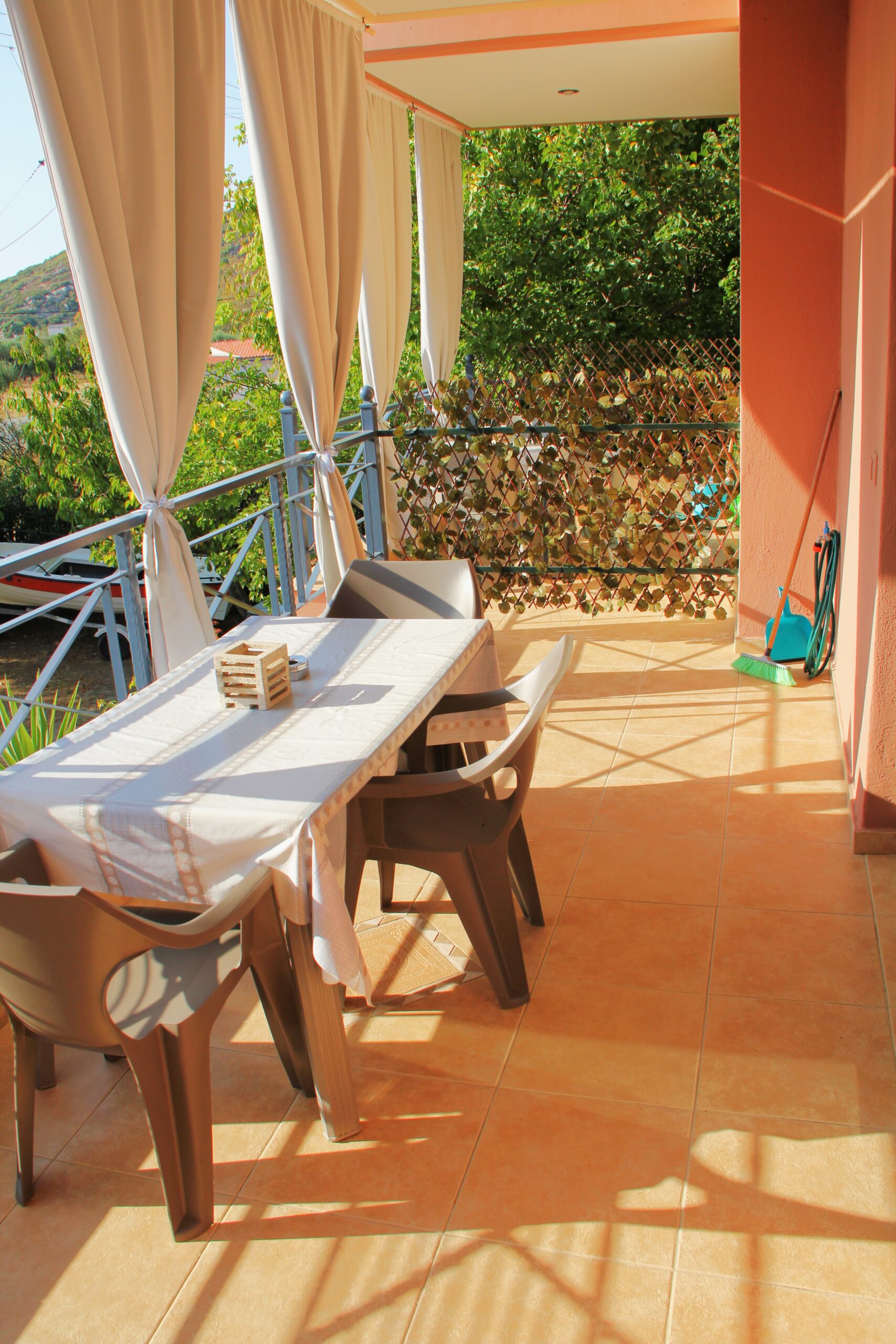 Spacious balcony
